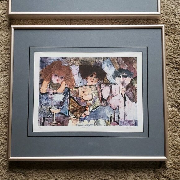 Catherine Heno‎ Suffel Signed/Framed Prints 16 X 20 Cheers Let's Do Lunch 8/500 - Picture 4 of 16